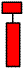 balise rouge avec un cylindre rouge