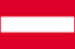 panneau bicolore, une bande blanche horizontale entre 2 bandes rouges