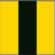carré jaune avec bandeau noir vertical