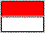 panneau bicolore, bande rouge au-dessus d'une bande blanche